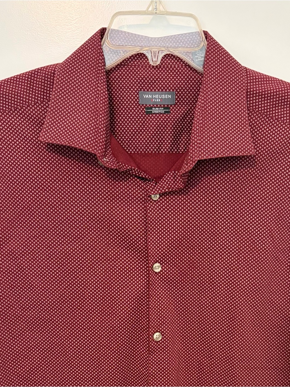 Van Heusen Flex Oxford Slim-Fit Stretch Long-Sleeve Shirt 17 1/2 34/35